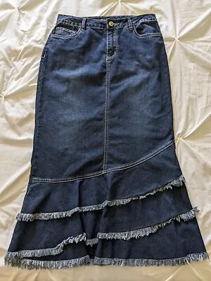 Baccini Maxi Denim Skirt Size 8 • $20