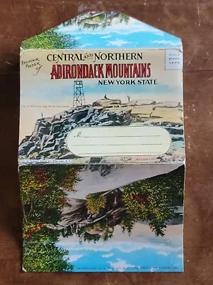 Central & Northern Adirondack Mountains-New York Vintage 1930's Souvenir Folder • $12.99