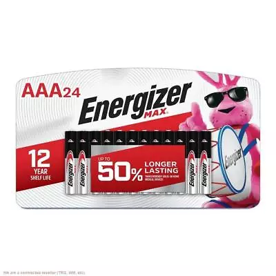 Energizer Max AAA Batteries - 24pk Alkaline Battery EXP 12/2032 • $14.29