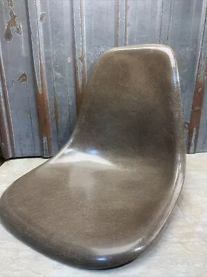 Vintage Eames Brown Stacking Chair Fiberglass Shell Herman Miller #2 • $199.99