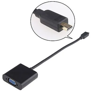 1080P Micro HDMI To VGA Video Converter Adapter Cable For PC Monitor Projector • $6.67