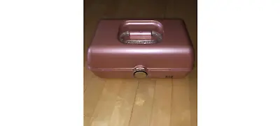$38 • Buy Caboodles Of California Vintage Large Light Pink Makeup Case With Mirror!
