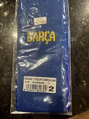 FC Barcelona Barca FCB Soccer Blue Red Socks Made In Spain • $2.99