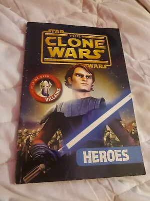 The Clone Wars Flip Book Heroes & Villans (Star Wars) Paperback #36 • $6.95