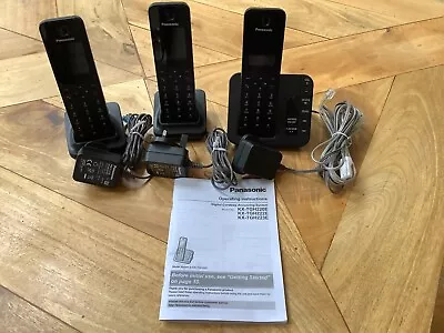 Panasonic KX-TGH220E Digital Cordless Phone With Answering System 2 Handsets • £25