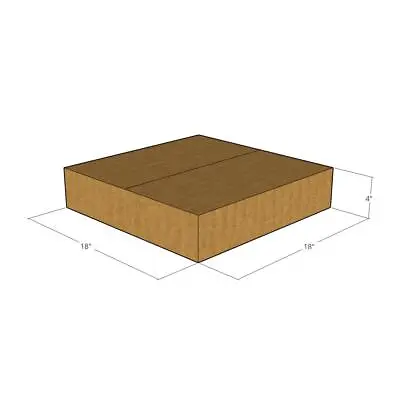 18x18x4 - New Corrugated Boxes For Moving Or Shipping Needs 32 ECT • $28.91