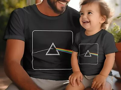 Pink Floyd Rainbow T Shirt - Baby T Shirt Or Adult T Shirt - Matching - Music • £10.99