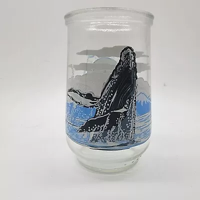 Welch's WWF Endangered Animal Species - #6 Humpback Whale Jelly Glass Jar Cup  • $4.99