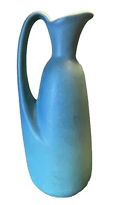 Van Briggle Pottery Ming Blue Pitcher Ewer 9” • $75