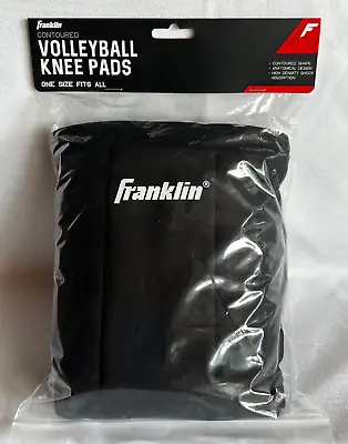 Franklin Sports Volleyball Knee Pads Black Contoured One Size Fits Most • $14.99