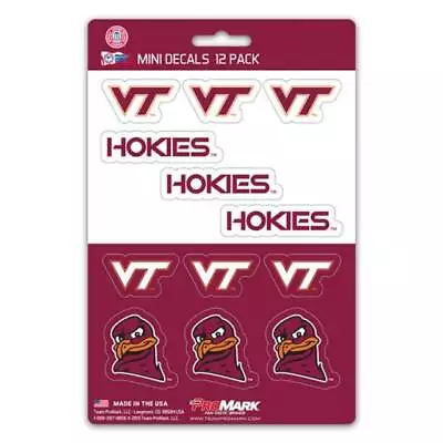 Virginia Tech Hokies - Set Of 12 Sticker Sheet • $7.99
