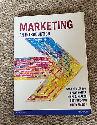 Marketing: An Introduction By Gary Armstrong Philip T. Kotler. THIRD EDITION • £7