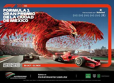 Ferrari F1 Mexico Grand Prix 2020 High-Quality 22inx17in Art Poster • $64.95