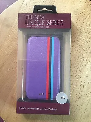 Leather Mobile Phone Case For IPhone 4G - Purple • £3.99