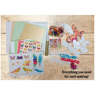 Make Your Own Cards Kit - Butterflies And Birds Collection • £12.50