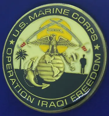 USMC Multinational Force West Operation Iraqi Freedom Challenge Coin X-6   • $35