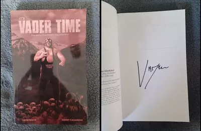 $149.95 • Buy Vader It's Vader Time Autographed Book Pro Wrestling WWE 