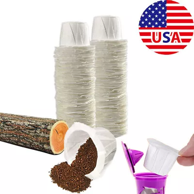 Disposable K Cup Coffee Filters Paper Pods Single Serve Filter 100 500pcs • $9.92