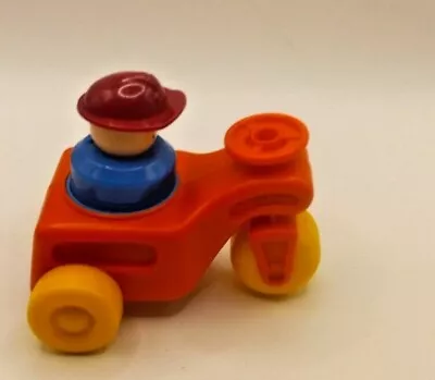 1984 Vintage Fisher Price Little People Farm Tractor Red W/Yellow Wheels • $5.99