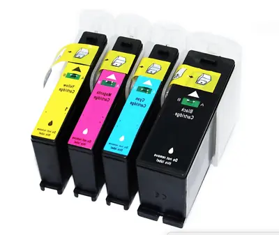 Set Of 4 Ink Cartridges For Lexmark Interact S605 Printer • £12.99