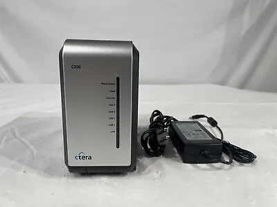 Ctera C200 CT-C200-2 Cloud Ethernet LAN NAS Desktop Storage  2x Bay  W/AC • $59.99