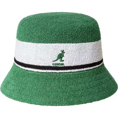 Kangol Original Bucket Fischer Fishing Hat Hats Bermuda Stripe Green New Trend • $62.71