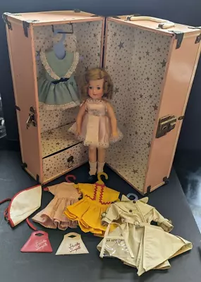 Vintage 1950's 12  Shirley Temple Doll With Outfits Rare Pin 3 Purses & Case • $122.50