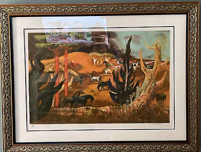 Millard Owen Sheets Summer Gold Lithograph Signed 233/250. Frame-Mat 42”x32” • $699.99