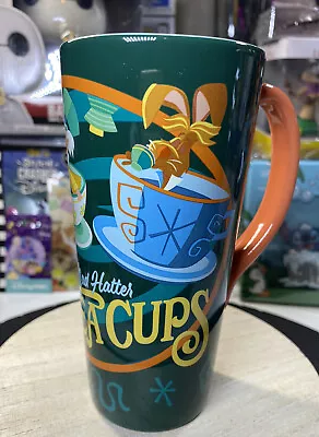 Disney Parks Mug Alice In Wonderland Mad Hatter Tea Cups Tall Ceramic 2022 (613) • $24