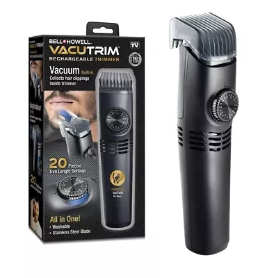 $37.89 • Buy Bell And Howell 8760 VacuTrim Vacuum Hair Trimmer Rechargeable Shave Cordless