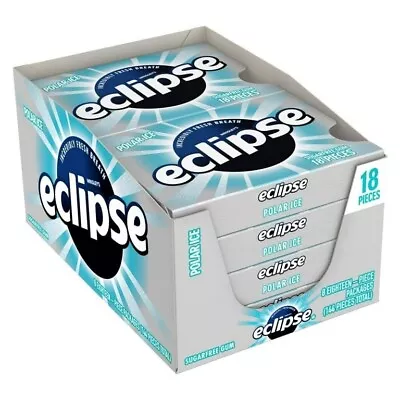 ECLIPSE Polar Ice Sugar Free Gum 18 Pieces (8 Pack) • $26.99