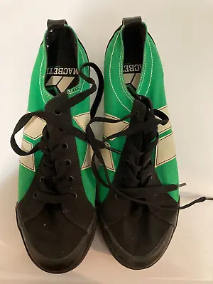 Macbeth Men's Shoes Size 9.5 Green Black Skate Lace Up Sneakers • $29.12