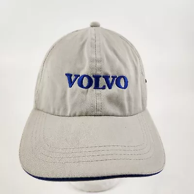 Volvo Tan Baseball Cap Blue Embroidered Logo Strap Back Hat  • $15