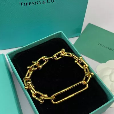 Tiffany & Co Gold Plated Hardwear Chain Bracelet • $444.51
