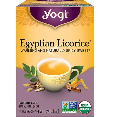 Yogi Tea - Egyptian Licorice - 6 Pack 96 Tea Bags • £19.66