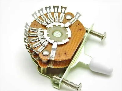 5-way 4-Pole Double Wafer Super Mega Switch For Stratocaster White Tip • $13.95