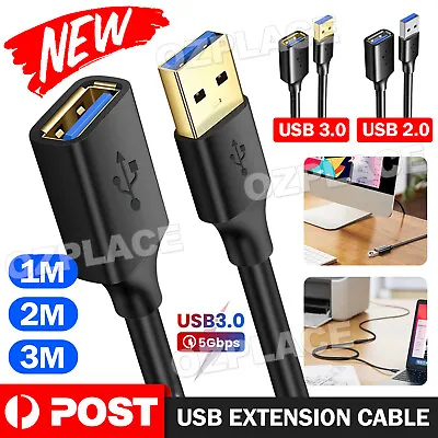 USB Extension Data Cable USB 3.0 Male To Female Adpter Cord For PC Laptop Camera • $5.85