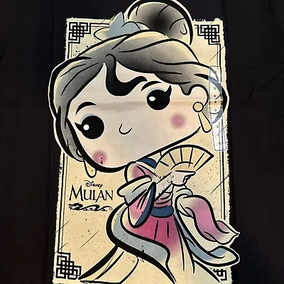 Funko T Shirt Disney Princesses Mulan Black Adult Small NWT • $9.99