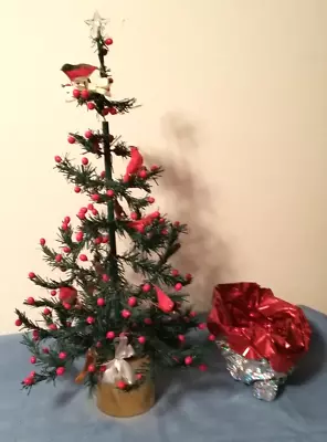 Rare 23   Tabletop Metal Branches/needles Tree/berries/birds • $99.95