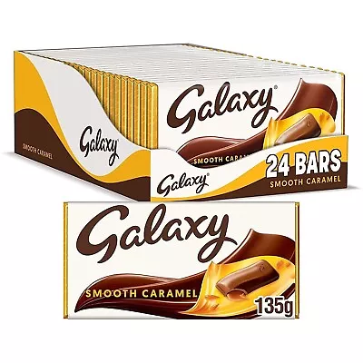 24 X Galaxy Smooth Caramel Milk Chocolate Bar 135g Share Size • £27.99