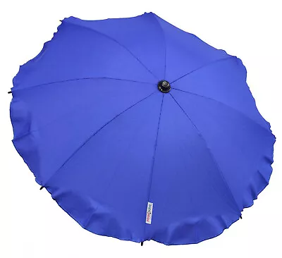 Universal Baby Parasol Umbrella Waterproof Fit Bugaboo 8 X Buggy Blue • £11.99