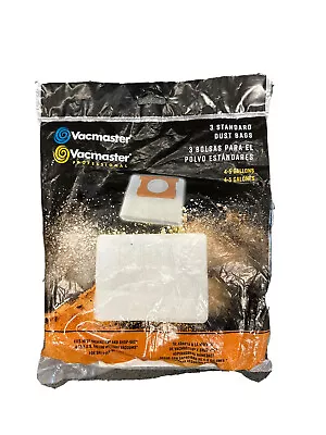 New Vacmaster 4-5 Gallon Standard Vacuum Dry Dust Bags For Shop-Vac - 3-Pack • $4.96
