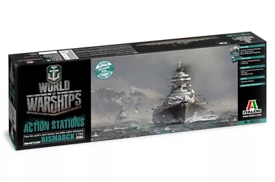 New/Boxed World Of Warships German Bismarck Kit Italeri 1:700 Scale IT46501 New • £75