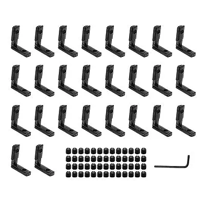 26pcs 90 Degree Joint Bracket Connector T-Slot 2020 Aluminum Extrusion Profile • $19.99