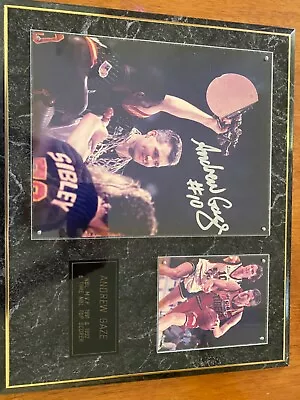 NBL Legend Andrew Gaze Signed Picture Framed/plaque  With COA • $75