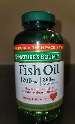 $14.90 • Buy Nature's Bounty Fish Oil 1200mg 180 Rapid Release Softgels  Exp 2/2024