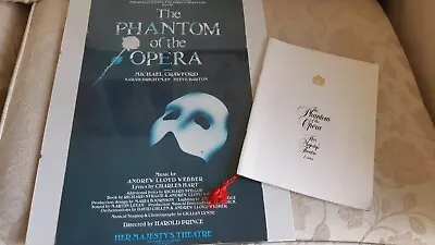Musical Theatre Poster And Programme 31.5 X 51 Framed Phantom Of The Opera • £10