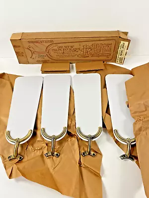 70s Hunter Ceiling Fan Blades Solid Wood 36  Old Stock In Box OEM (Set Of 4) • $169.99