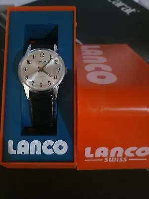 Lanco 17 12935 Jewel Sport Boxed Sunburst Rhodium Plated Chrome Watch As New. • £391.44