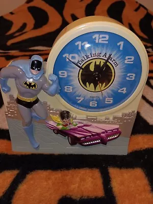 Batman & Robin Janex 1974 Talking Alarm Clock Jumping Josephat Complete  Works! • $130